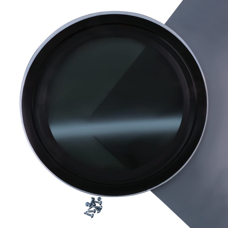 CRL 11035S 12" Dark Tinted Round Porthole Window Tinted Tempered Glass for 1/8" or 1-1/2" Wall - Image 3